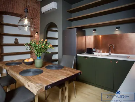 Квартира на сутки в Минске рядом с метро Купаловская кухня